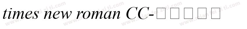 times new roman CC字体转换